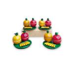 Festive - Parrot Kumkum Box - Set of 4 - 2 inch
