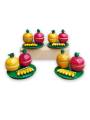 Festive - Parrot Kumkum Box - Set of 4 - 2 inch
