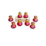 Festive -Raja Rani Haldi Kumkum Box - Set of  4 - 2 inch
