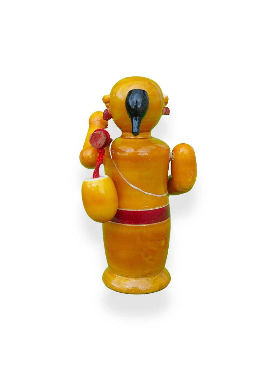 Wooden Poojari - Etikoppaka Dolls Wooden Poojari - Etikoppaka Dolls