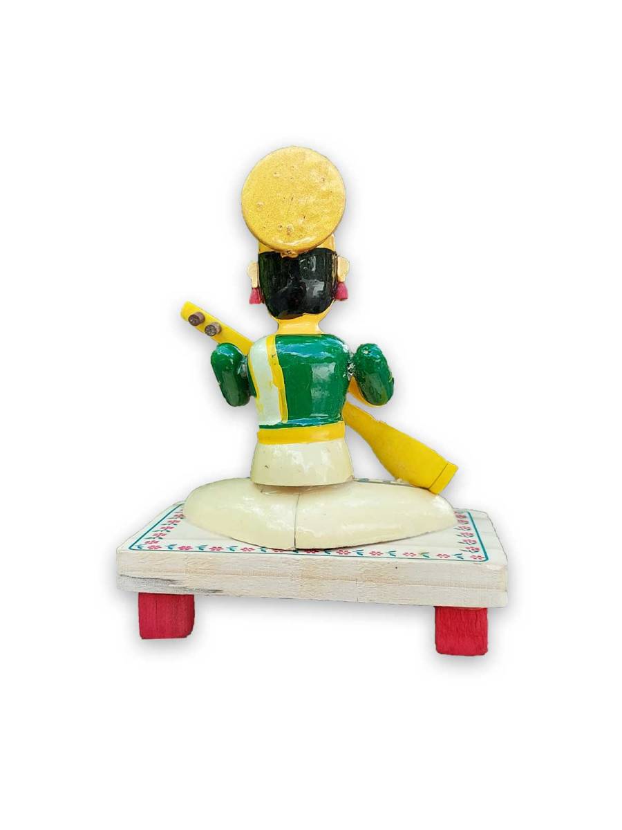 Wooden Saraswati Devi - Etikoppaka Dolls
Wooden Saraswati Devi - Etikoppaka Dolls