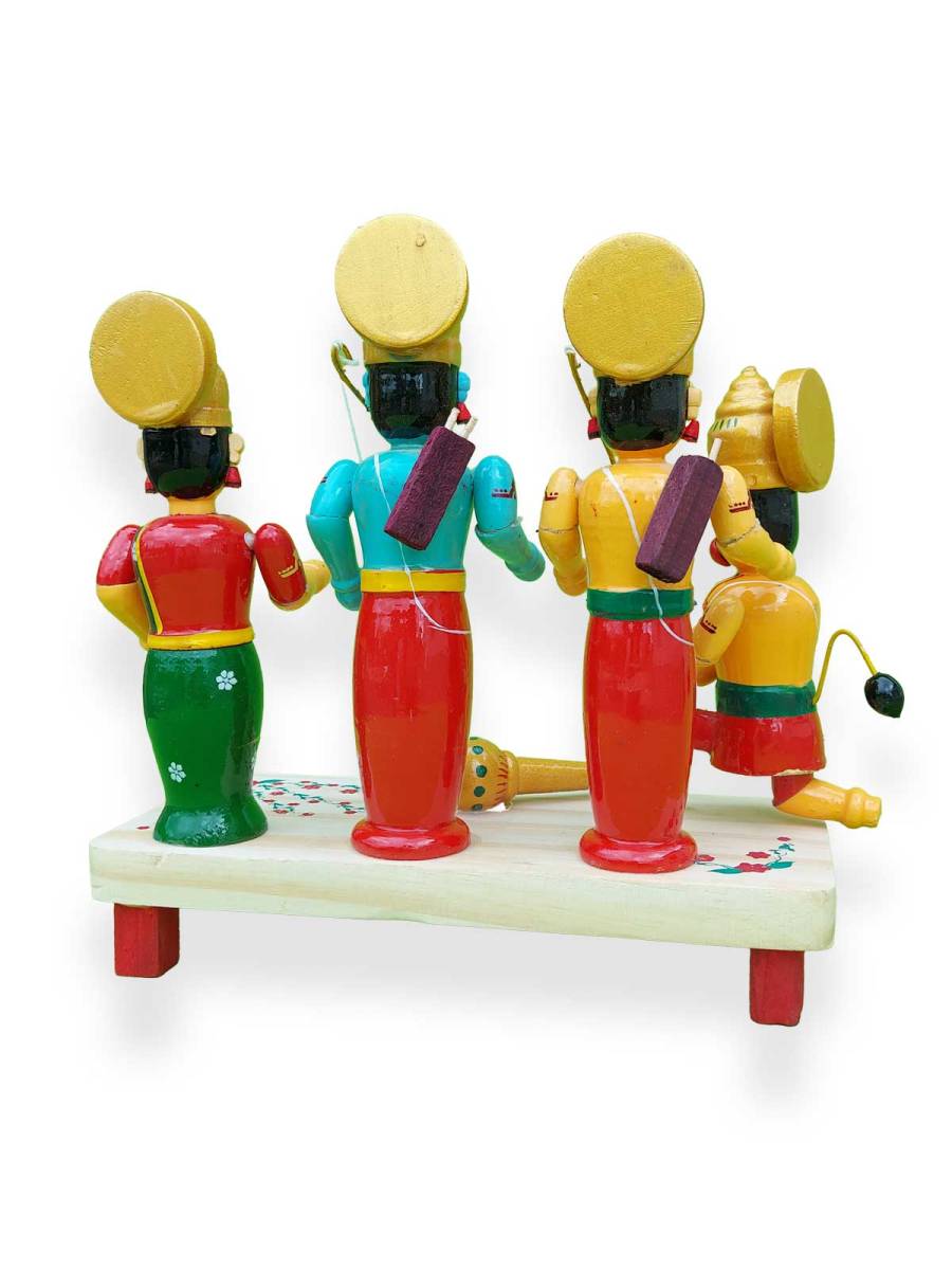 Wooden Rama Seetha Set - Etikoppaka Dolls