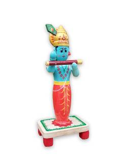 Wooden Standing Krishna - Etikoppaka Dolls
Wooden Standing Krishna - Etikoppaka Dolls