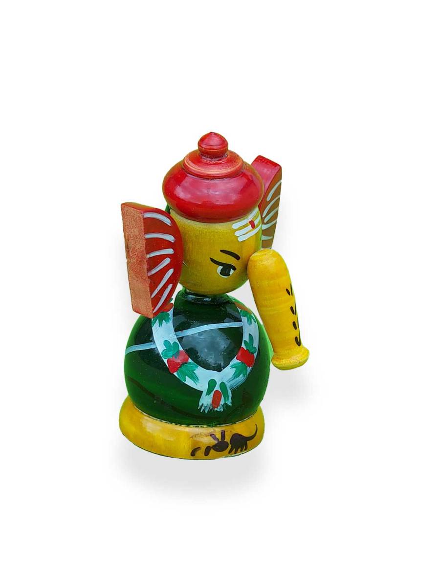 Wooden Vinayaka - Etikoppaka Dolls
