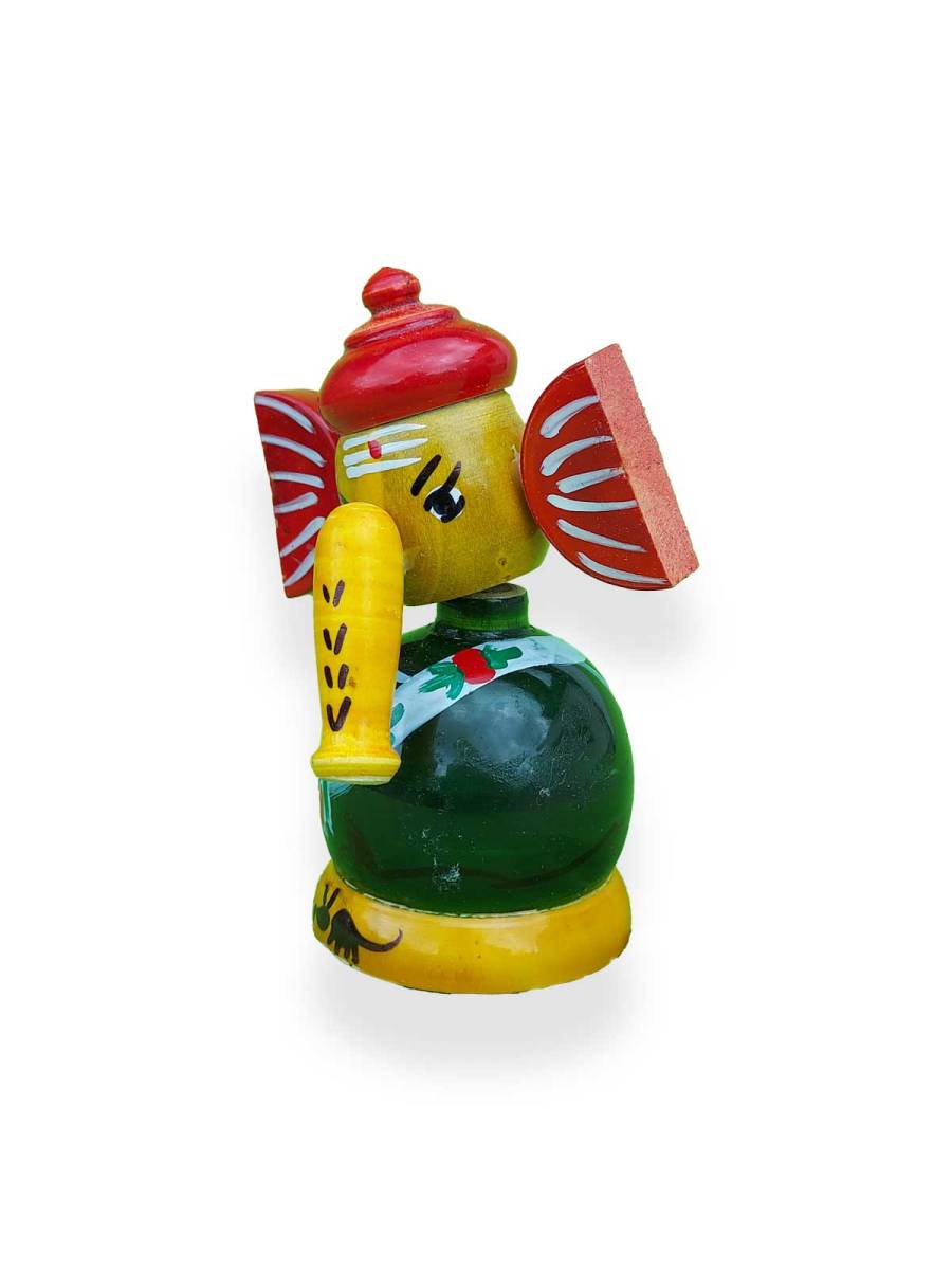 Wooden Vinayaka - Etikoppaka Dolls
