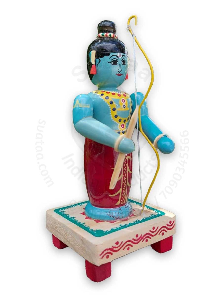 Wooden Baala Rama - Etikoppaka Dolls
