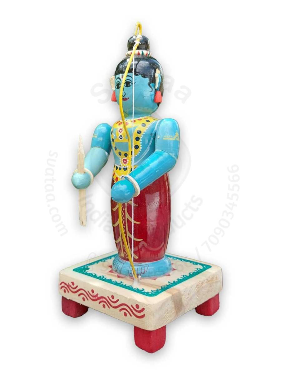 Wooden Baala Rama - Etikoppaka Dolls
