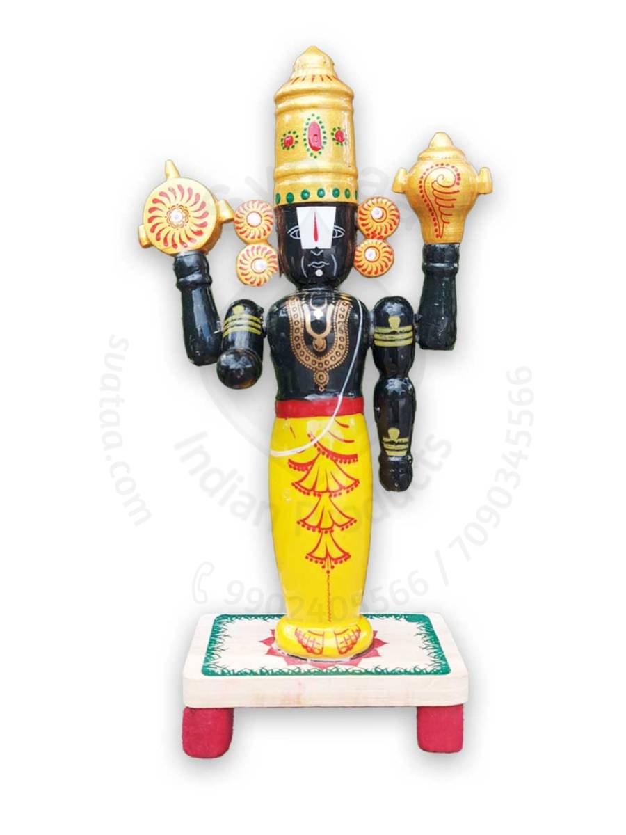 Wooden Balaji - Etikoppaka Dolls
