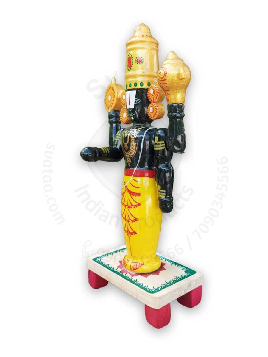 Wooden Balaji - Etikoppaka Dolls
