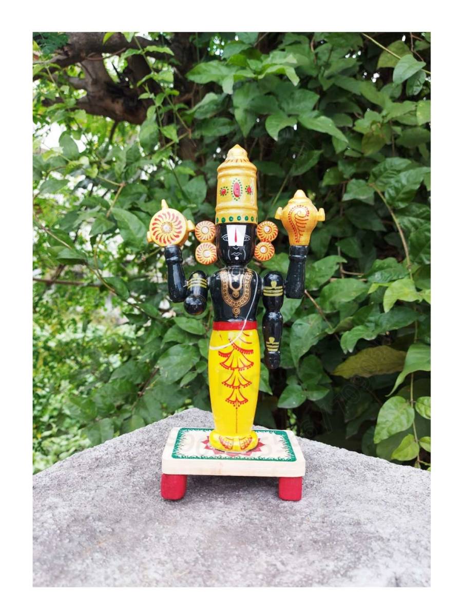 Wooden Balaji - Etikoppaka Dolls
