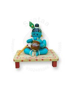 Wooden Krishna - Etikoppaka Dolls
