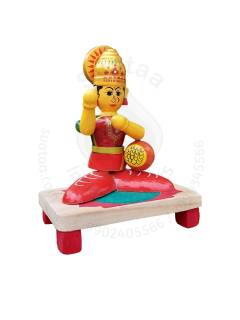 Wooden Lakshmi Devi - Etikoppaka Dolls
