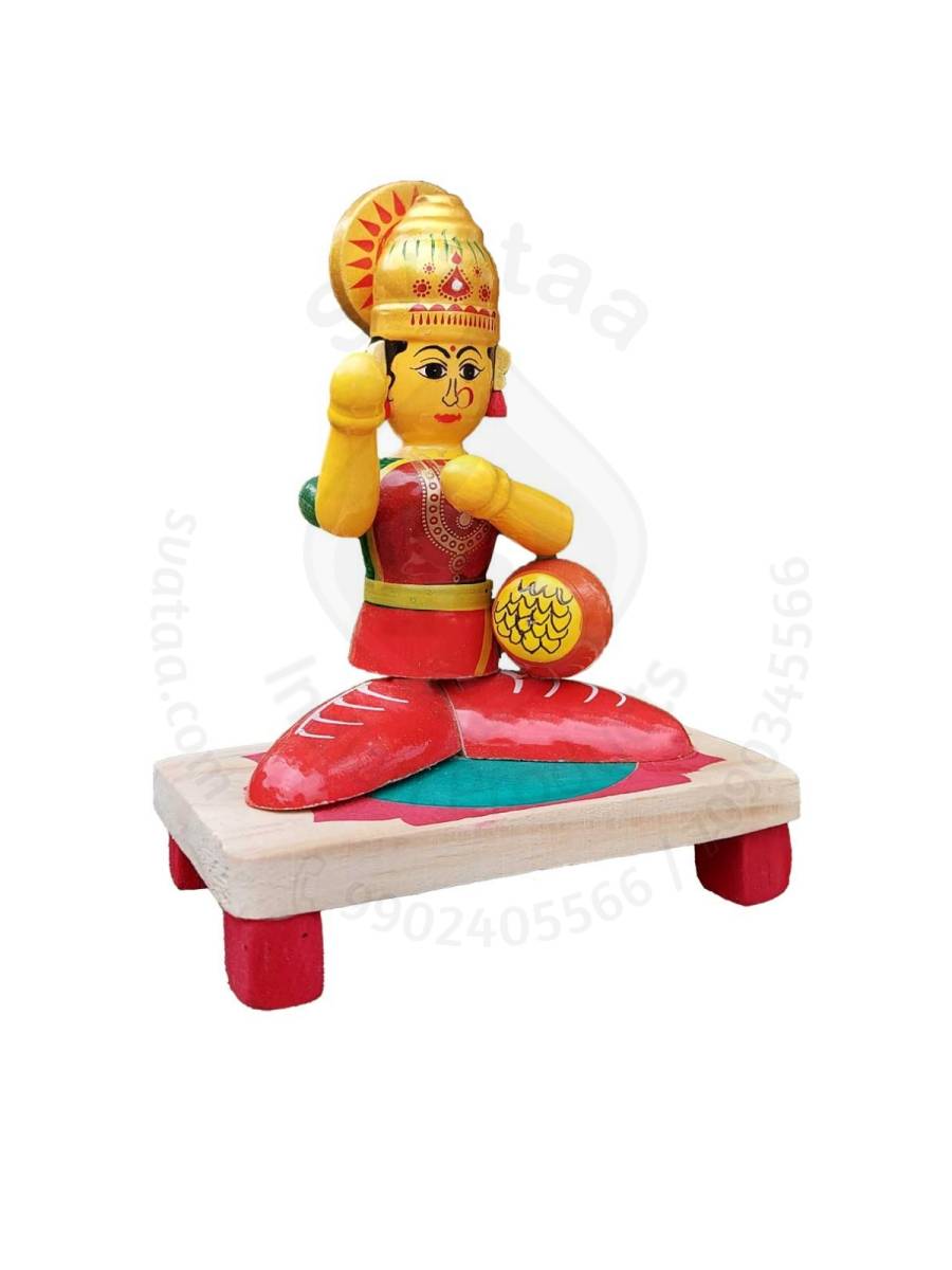 Wooden Lakshmi Devi - Etikoppaka Dolls
