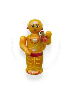 Wooden Poojari - Etikoppaka Dolls
