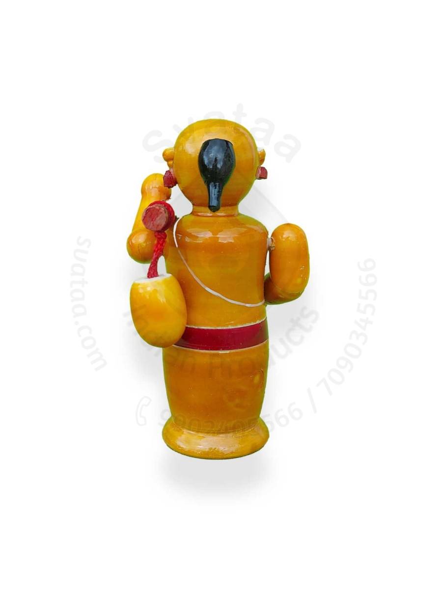 Wooden Poojari - Etikoppaka Dolls
