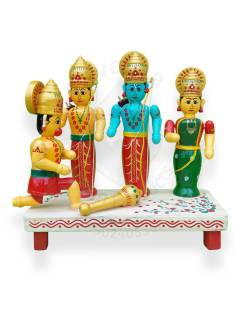 Wooden Rama Seetha Set - Etikoppaka Dolls
