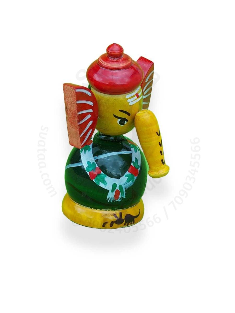 Wooden Vinayaka - Etikoppaka Dolls
