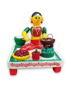 Working Lady - Vada Making
