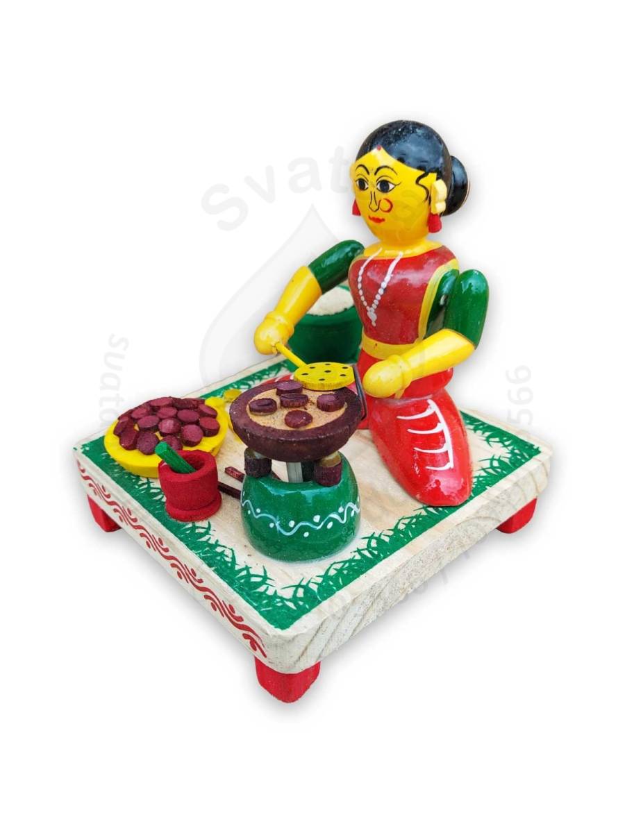 Working Lady - Vada Making
