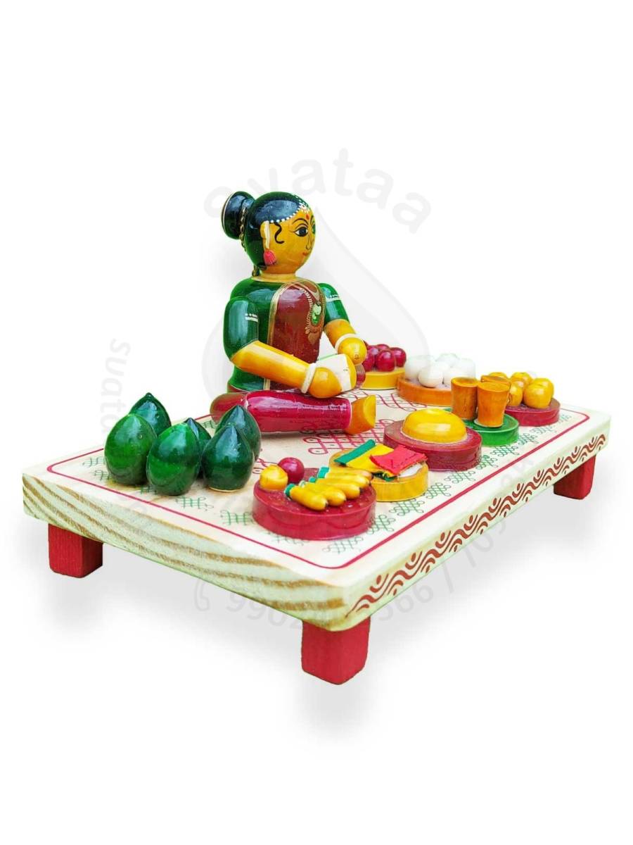 Wood - Bride Set - Etikoppaka Dolls
