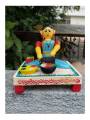 Working Lady - Masala Grinding - Wood
