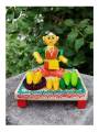Wooden - Lady Selling Corn - Etikoppaka Dolls

