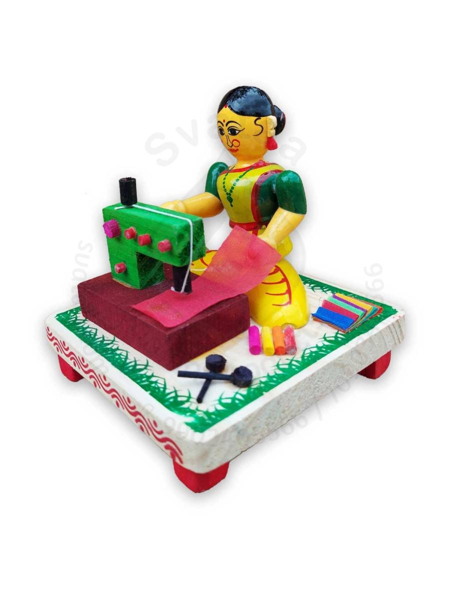 Working Lady - Sewing Clothes
