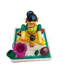 Working Lady - Mother Bathing Baby
