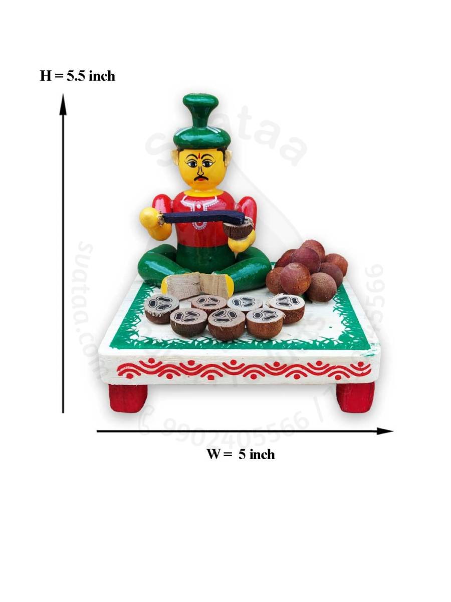 Working Man - Palmfruit Selling - Wood
