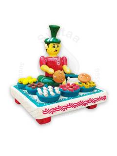 Working Man - Sweets Selling - Wood
