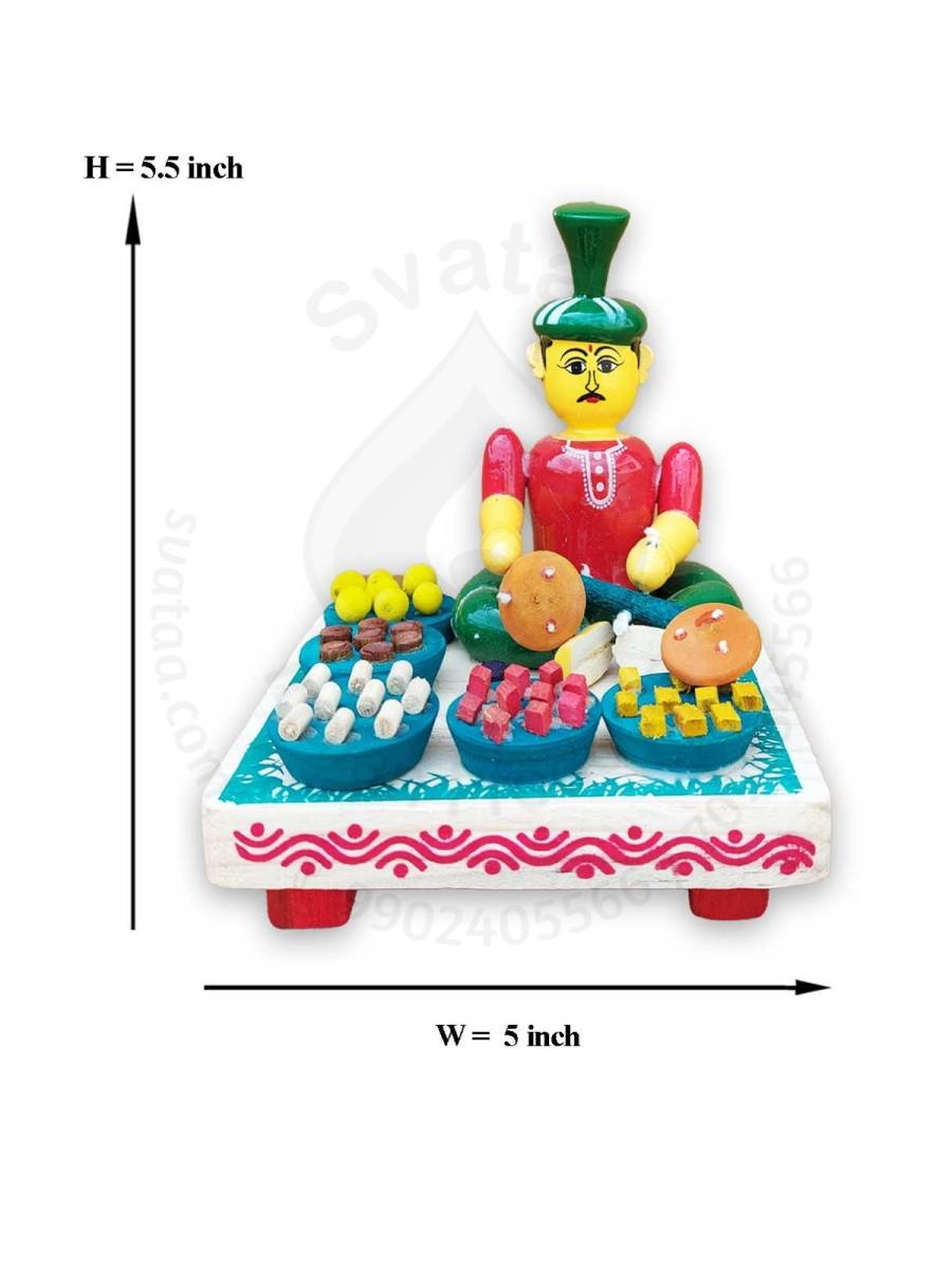 Working Man - Sweets Selling - Wood
