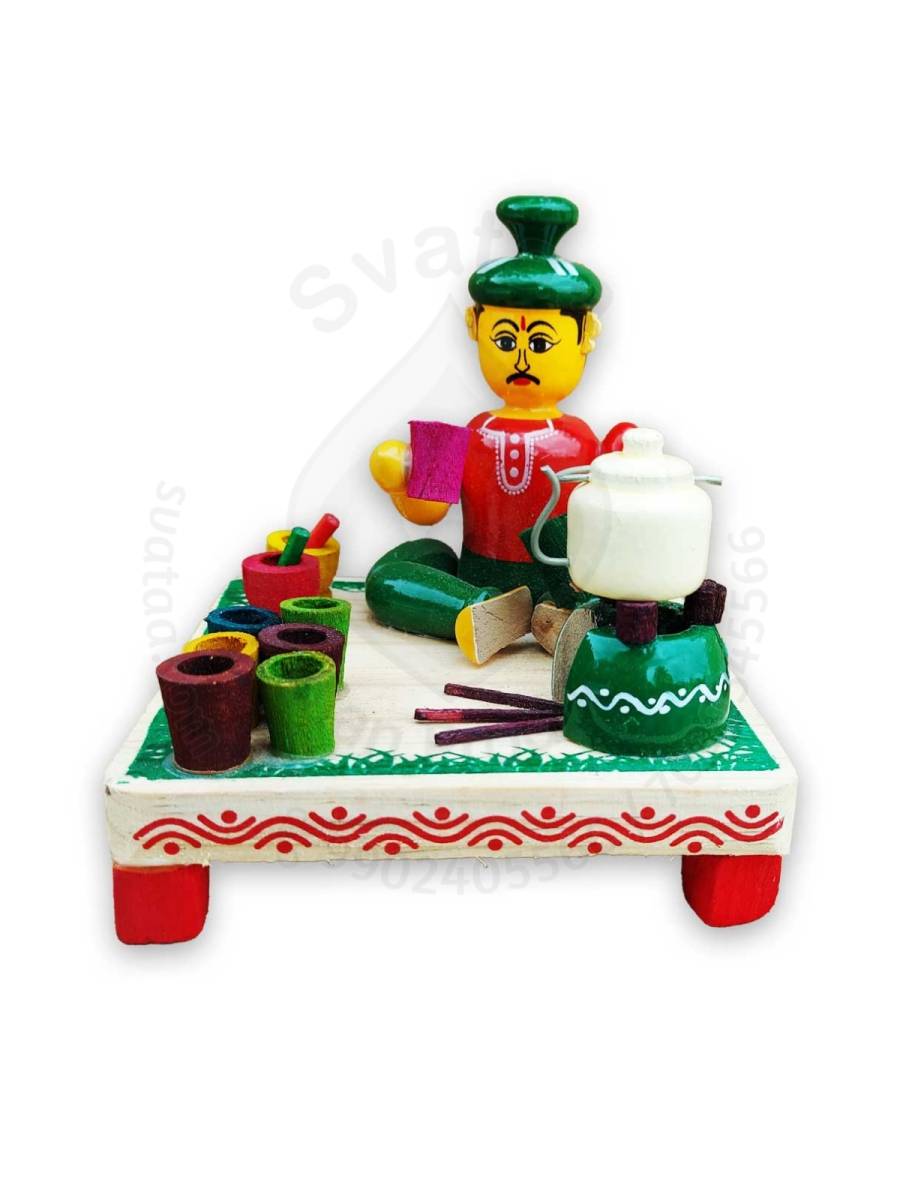Working Man - Tea Selling - Wood
