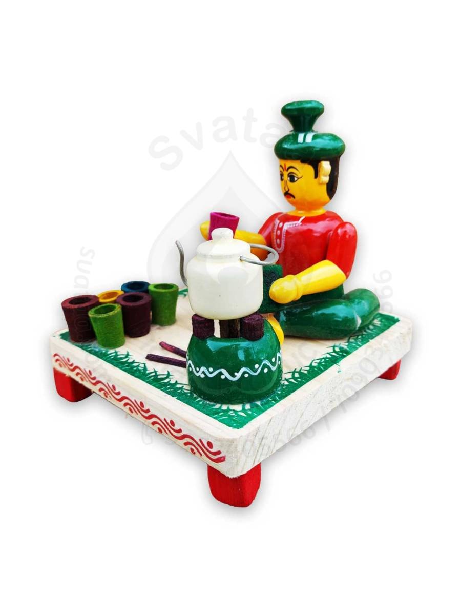 Working Man - Tea Selling - Wood
