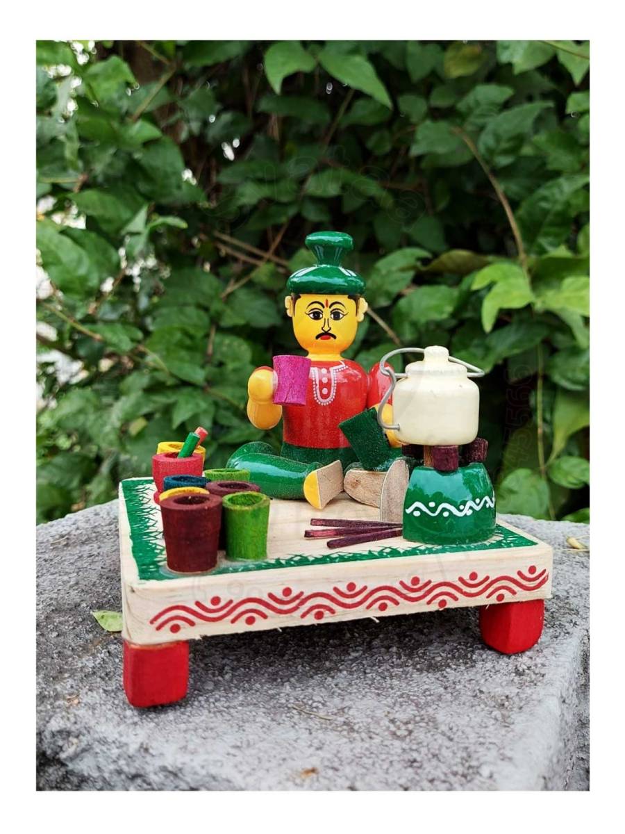 Working Man - Tea Selling - Wood
