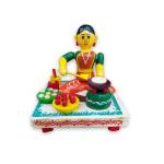 Wooden Village Lady Selling Sweets - Etikoppaka Dolls
