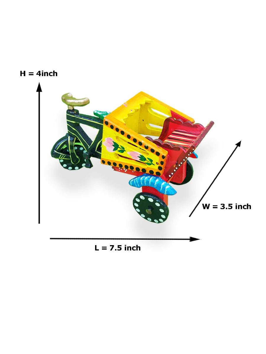 Wooden Cycle Rickshaw - Varanasi Toys
Wooden Cycle Rickshaw - Varanasi Toys
