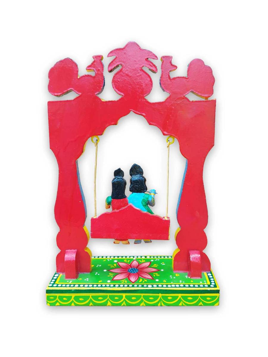 Wooden Radha Krishna Swing - Varanasi Toys