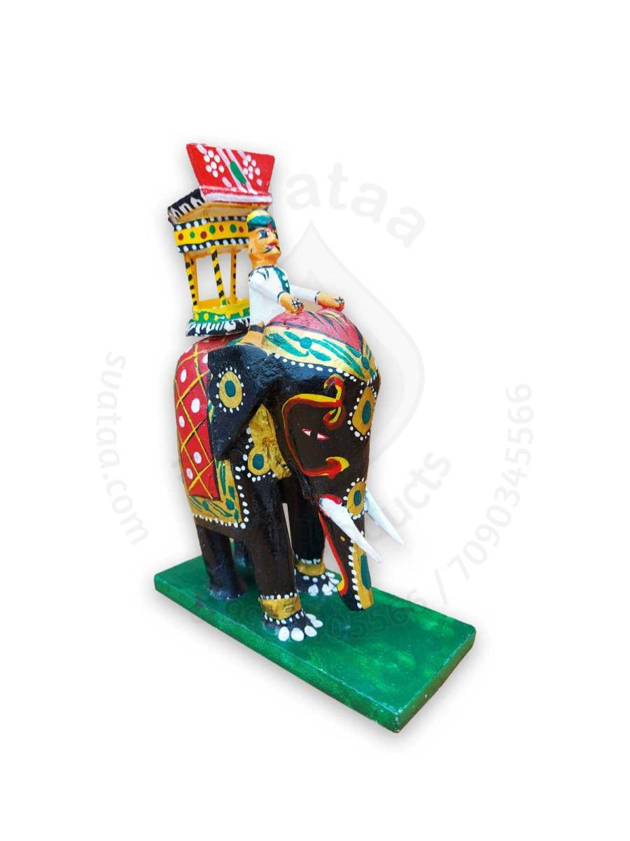 Wooden Ambari Big - Pair - Kondapalli Dolls
