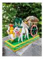 Wooden Bullock Cart - Kondapalli Dolls
