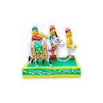 Wooden Festive Bull Procession Set - Kondapalli Dolls
