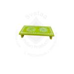 Festive - Peetam Chowki - 3x6 Inches - Single - Rectangle - Green Color | Design - Aishwarya Chakram and Hridaya Kamalam