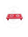 Festive - Peetam Chowki - 3x6 Inches - Set of 2 - Rectangle - Red Color | Design - Aishwarya Chakram and Hridaya Kamalam Festive - Peetam Chowki - 3x6 Inches - Set of 2 - Rectangle - Red Color | Design - Aishwarya Chakram and Hridaya Kamalam