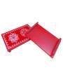 Festive - Pooja Peetam / Chowki - Medium Rectangle - Set of 2 - Red Color - 6x9 inch
