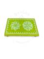 Festive - Peetam Chowki - 6x9 Inches - Set of 2 - Rectangle - Parrot Green Color | Design - Aishwarya Chakram and Hridaya Kamalam Festive - Peetam Chowki - 6x9 Inches - Set of 2 - Rectangle - Parrot Green Color | Design - Aishwarya Chakram and Hridaya Kamalam