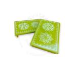 Festive - Peetam Chowki - 6x9 Inches - Set of 2 - Rectangle - Parrot Green Color | Design - Aishwarya Chakram and Hridaya Kamalam