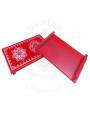 Festive - Peetam Chowki - 6x9 Inches - Set of 2 - Rectangle - Red Color | Design - Aishwarya Chakram and Hridaya Kamalam