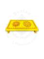 Festive - Peetam Chowki - 6x9 Inches - Set of 2 - Rectangle - Yellow Color | Design - Aishwarya Chakram and Hridaya Kamalam