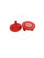 Festive - Peetam Chowki - 4x4 Inches - Set of 2 - Round - Red Color | Design - Aishwarya Chakram