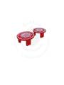 Festive - Peetam Chowki - 4x4 Inches - Set of 2 - Round - Red Color | Design - Hridaya Kamalam Festive - Peetam Chowki - 4x4 Inches - Set of 2 - Round - Red Color | Design - Hridaya Kamalam