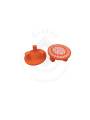 Festive - Peetam Chowki - 4x4 Inches - Set of 2 - Round - Orange Color | Design - Aishwarya Chakram